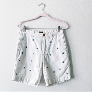 🧤SOLD🧤J. Crew Gramercy Sailboat Embroidered Shor